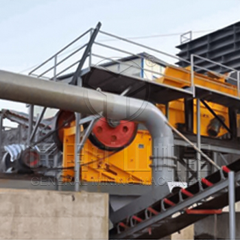 通用礦山機器印度時產200噸玄武巖破碎生產線